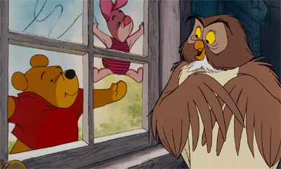 Le vieux hibou, l’ami mature de Winnie l'Ourson